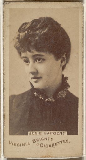 Josie Sargent, from the Actors and Actresses series (N45, Type 1) for Virginia Brights Cigarettes
