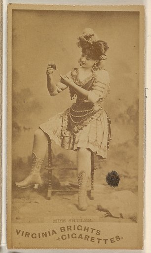 Miss Shuler, from the Actors and Actresses series (N45, Type 1) for Virginia Brights Cigarettes
