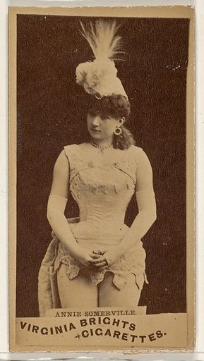 Annie Somerville, from the Actors and Actresses series (N45, Type 1) for Virginia Brights Cigarettes