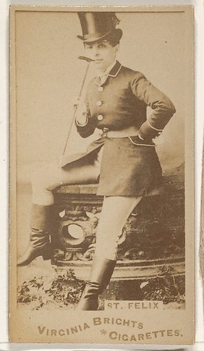 St. Felix, from the Actors and Actresses series (N45, Type 1) for Virginia Brights Cigarettes
