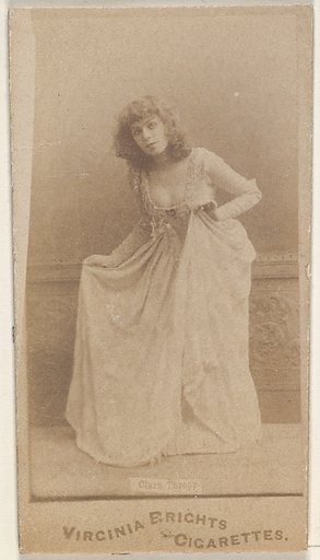 Clara Thropp, from the Actors and Actresses series (N45, Type 1) for Virginia Brights Cigarettes