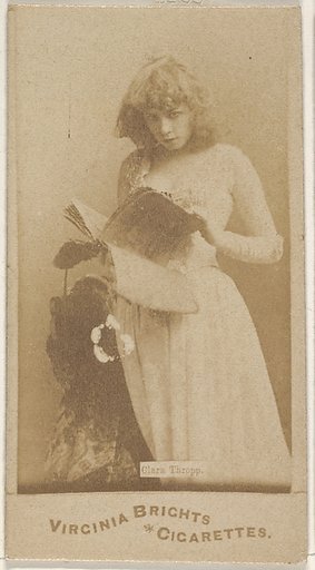Clara Thropp, from the Actors and Actresses series (N45, Type 1) for Virginia Brights Cigarettes