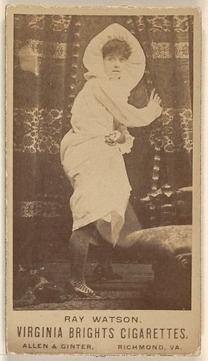 Ray Watson, from the Actors and Actresses series (N45, Type 1) for Virginia Brights Cigarettes