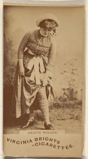 Gracie Wilson, from the Actors and Actresses series (N45, Type 1) for Virginia Brights Cigarettes