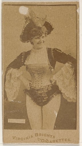 From the Actors and Actresses series (N45, Type 1) for Virginia Brights Cigarettes