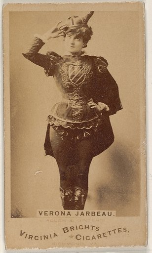 Verona Jarbeau, from the Actors and Actresses series (N45, Type 1) for Virginia Brights Cigarettes