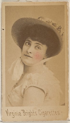 From the Actors and Actresses series (N45, Type 4) for Virginia Brights Cigarettes
