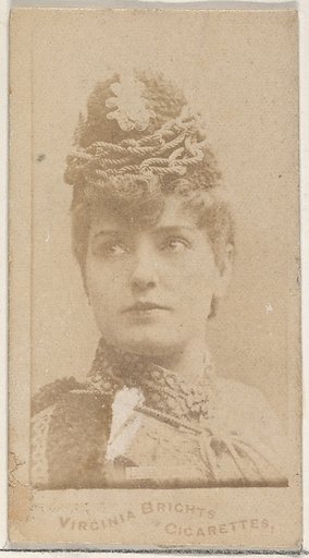 From the Actors and Actresses series (N45, Type 4) for Virginia Brights Cigarettes