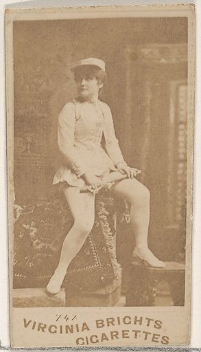Card 747, from the Actors and Actresses series (N45, Type 4) for Virginia Brights Cigarettes