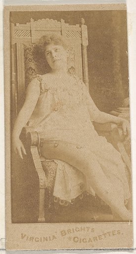 From the Actors and Actresses series (N45, Type 4) for Virginia Brights Cigarettes