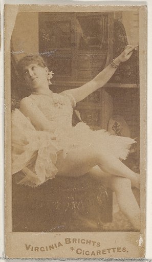 From the Actors and Actresses series (N45, Type 4) for Virginia Brights Cigarettes