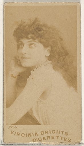 Card 704, from the Actors and Actresses series (N45, Type 5) for Virginia Brights Cigarettes