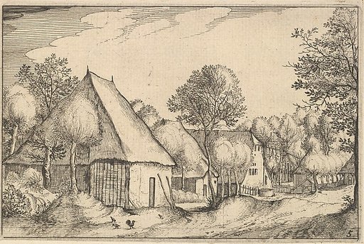Farmyard, plate 5  from "Regiunculae et Villae Aliquot Ducatus Brabantiae"