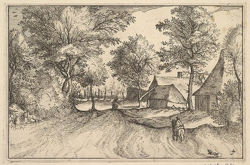 Village Road, plate 4 from "Regiunculae et Villae Aliquot Ducatus Brabantiae"
