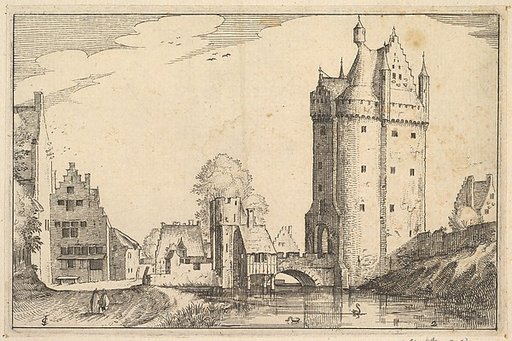 Town Gate, plate 2 from "Regiunculae et Villae Aliquot Ducatus Brabantiae"