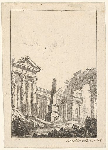 Architectural Capriccio, from "Vues de Rome"