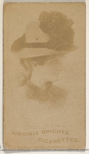 From the Actors and Actresses series (N45, Type 5) for Virginia Brights Cigarettes