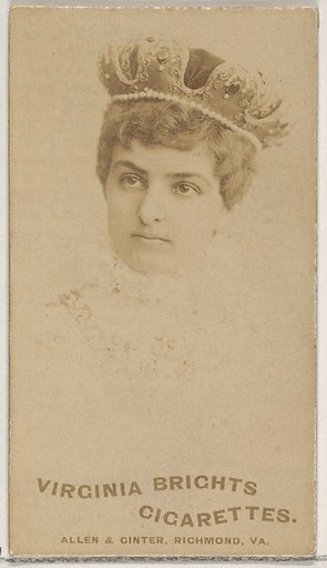 From the Actors and Actresses series (N45, Type 5) for Virginia Brights Cigarettes