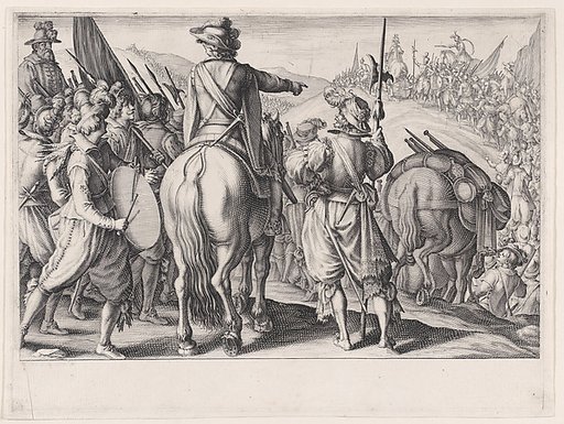 Les Troupes en Marche (The Marching Troops), from "La Vie de Ferdinand Ier de Médicis série appelée aussi Les Batailles des Médicis" (The Life of Ferdinand I de'Medici also called The Medici Battles)