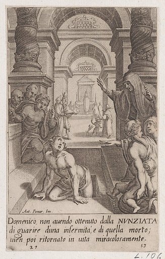 Domenico, from Scelta d'Alcuni Miracoli e Grazie della Santissima Nunziata di Firenze (Selection of Some Miracles and Graces that Occurred in the Church of the Annunziata in Florence)