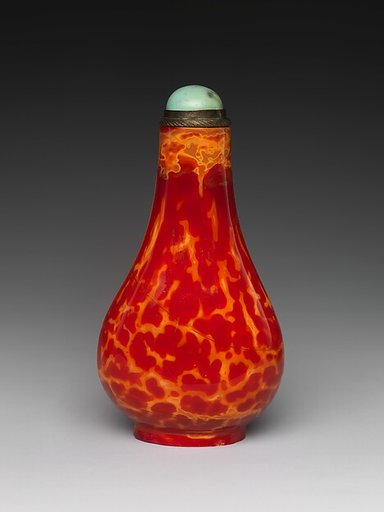 Snuff Bottle in Simulated Realgar