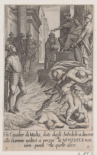 The Cavalier of Malta, from Scelta d'Alcuni Miracoli e Grazie della Santissima Nunziata di Firenze (Selection of Some Miracles and Graces that Occurred in the Church of the Annunziata in Florence)