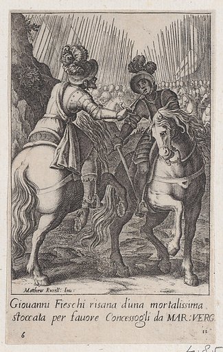 Giovanni Fieschi, from Scelta d'Alcuni Miracoli e Grazie della Santissima Nunziata di Firenze (Selection of Some Miracles and Graces that Occurred in the Church of the Annunziata in Florence)
