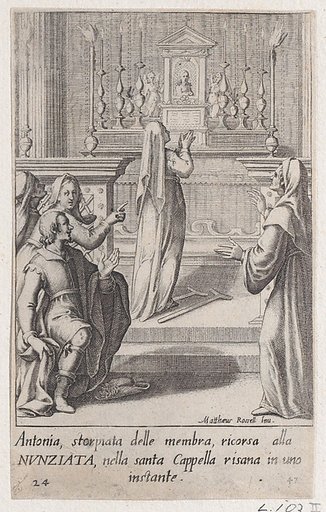 Antonia, from Scelta d'Alcuni Miracoli e Grazie della Santissima Nunziata di Firenze (Selection of Some Miracles and Graces that Occurred in the Church of the Annunziata in Florence)