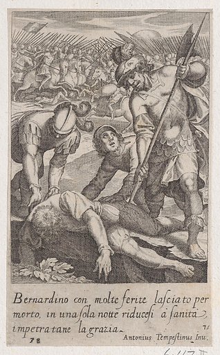 Bernardino, from Scelta d'Alcuni Miracoli e Grazie della Santissima Nunziata di Firenze (Selection of Some Miracles and Graces that Occurred in the Church of the Annunziata in Florence)