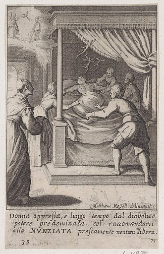 The Oppressed Woman, from Scelta d'Alcuni Miracoli e Grazie della Santissima Nunziata di Firenze (Selection of Some Miracles and Graces that Occurred in the Church of the Annunziata in Florence)