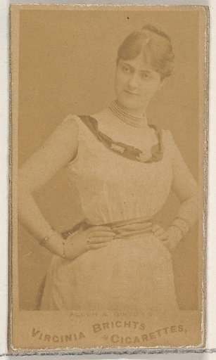 From the Actors and Actresses series (N45, Type 5) for Virginia Brights Cigarettes