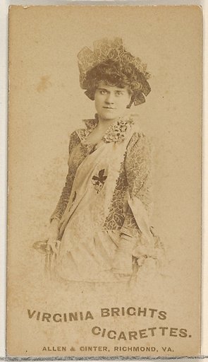From the Actors and Actresses series (N45, Type 5) for Virginia Brights Cigarettes