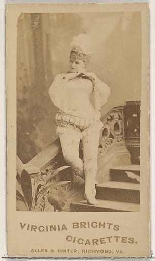 From the Actors and Actresses series (N45, Type 5) for Virginia Brights Cigarettes