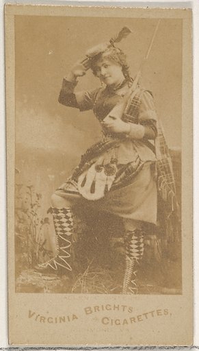 From the Actors and Actresses series (N45, Type 5) for Virginia Brights Cigarettes