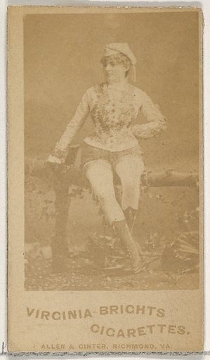 From the Actors and Actresses series (N45, Type 5) for Virginia Brights Cigarettes