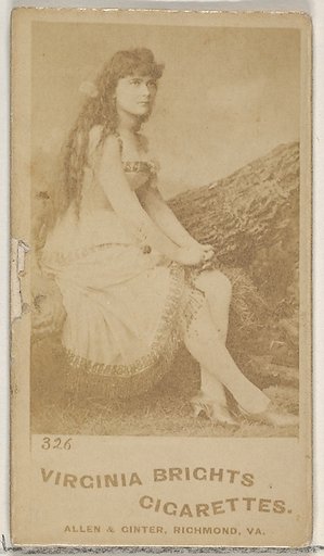 Card 326, from the Actors and Actresses series (N45, Type 5) for Virginia Brights Cigarettes