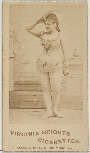 From the Actors and Actresses series (N45, Type 5) for Virginia Brights Cigarettes