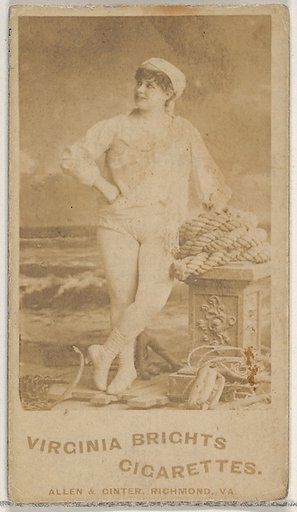 From the Actors and Actresses series (N45, Type 5) for Virginia Brights Cigarettes
