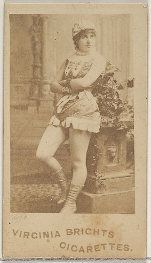 Card 483, from the Actors and Actresses series (N45, Type 5) for Virginia Brights Cigarettes