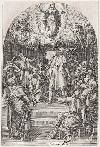 The Assumption, plate 10 from "Les Tableaux de Rome, Les Eglises Jubilaires" (The Paintings of Rome, The Churches Jubilee)
