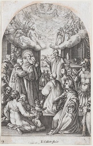 The Death of St. Benedict, plate 13 from "Les Eglises Jubilaires" (The Paintings of Rome, The Churches Jubilee)