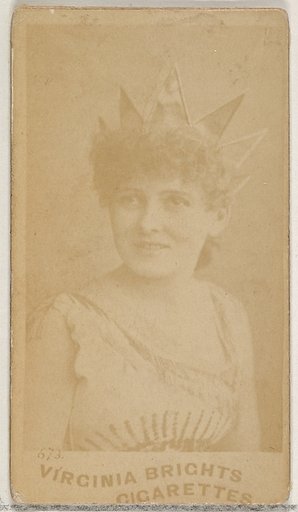 Card 673, from the Actors and Actresses series (N45, Type 5) for Virginia Brights Cigarettes