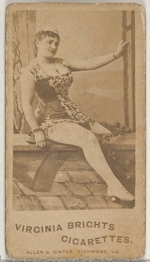 From the Actors and Actresses series (N45, Type 5) for Virginia Brights Cigarettes