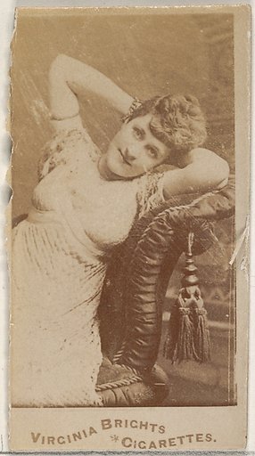 From the Actors and Actresses series (N45, Type 5) for Virginia Brights Cigarettes