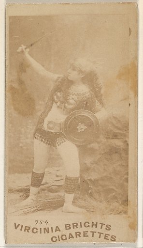Card 754, from the Actors and Actresses series (N45, Type 5) for Virginia Brights Cigarettes