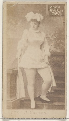Card 778, Emma Carson, from the Actors and Actresses series (N45, Type 2) for Virginia Brights Cigarettes
