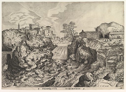View of the Tiber (Tivoli) (Prospectus Tyburtinus), from "The Large Landscapes"