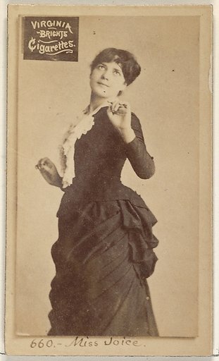 Card 660, Miss Joice, from the Actors and Actresses series (N45, Type 2) for Virginia Brights Cigarettes