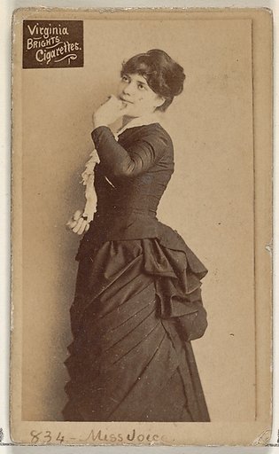 Card 834, Miss Joice, from the Actors and Actresses series (N45, Type 2) for Virginia Brights Cigarettes