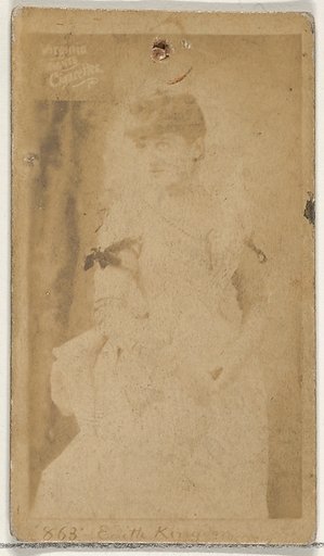Card 868, Edith Kingdon, from the Actors and Actresses series (N45, Type 2) for Virginia Brights Cigarettes